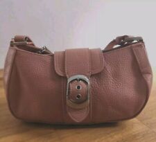 Donna Carolina, Leder Handtasche, Schultertasche, Baguette, Altrosa, Tadellos 