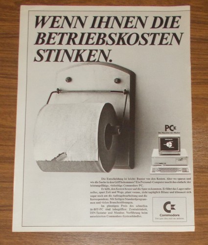 Seltene werbung commodore - seltene,