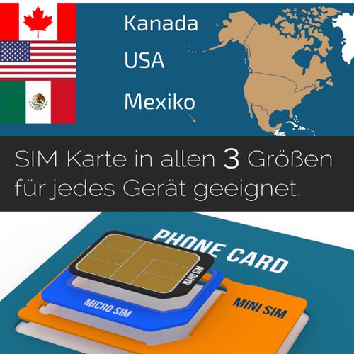 Prepaid nordamerika sim gb - prepaid, 50