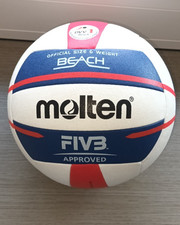 B-WARE | Molten Beach-Volleyball V5B5000-DE |  Wettspielball | Synthetik-Leder