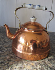 Teekessel*****ANTIK*****Kupfer*****Porzellan*****Made in Portugal