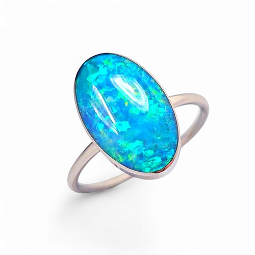Orbe verde 14k weißgold - orbe, verde'