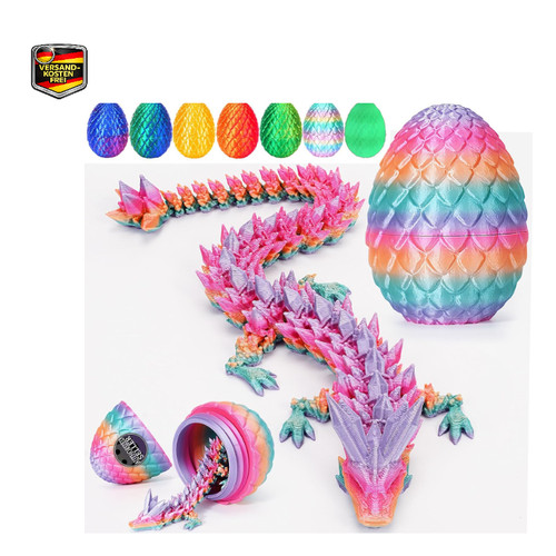 Drachenei mit drache druck - 3d,