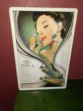 Blech Schild 4711 TOSCA Creme, 30 x 20 cm, gewölbt mit Relief