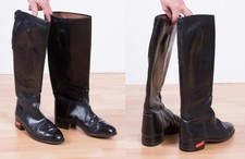 1208 Leder Reitstiefel Gr37 1/2