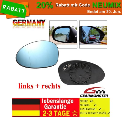 Spiegelglas blau links - spiegelglas,