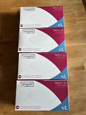 4 x Nitril 35 Einmal Handschuhe Einweg Handschuhe latex und puderfrei Gr. L