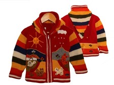  Kinder Strickjacke rot