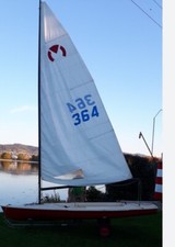 Segeljolle/Laser-ähnlich/mit Slipwagen/Nähe Ammersee