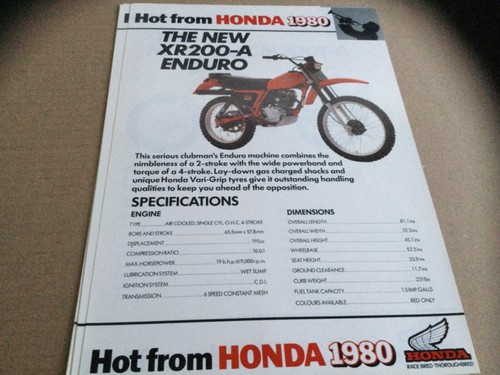 Honda xr200 enduro original - honda, xr200-a
