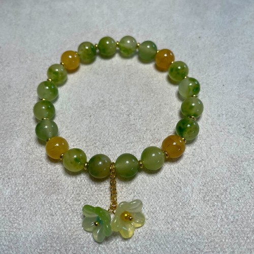 Peridot chalzedon armband - peridot, mit