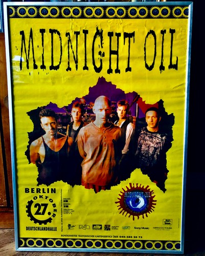 Midnight oil tourplakat 1993 - oil,