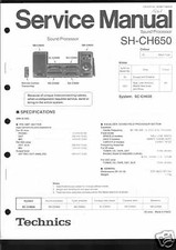 Technics Original Service Manual  für SH-CH650