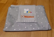 Kulturtasche grau Sterne