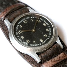 Antike Aluminium Uhr / Dienstuhr Wehrmacht Weltkrieg / WW1 WW2 1WK 2WK Militaria