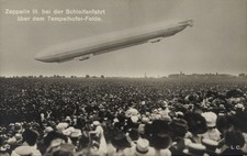Ak Berlin Tempelhof, Zeppelin