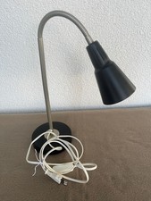 IKEA Lampe "Kvart" schwarz Schreibtischlampe mit Fuß und flexiblem Hals - Retro