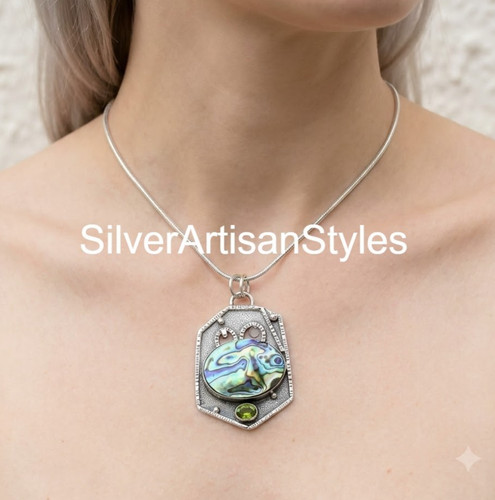 Abalone muschel peridot - abalone,