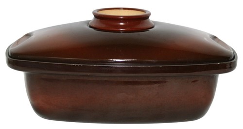 Vtg fissler brown ceramic - fissler,