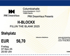 H-BLOCKX - 2 Tickets - Konzert Berlin - Fr 07.11.25 - günstig abzugeben