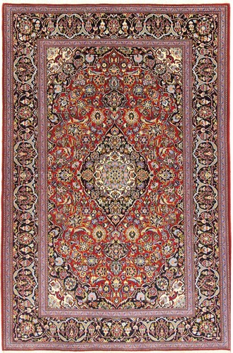 Keshan teppich 212x138 rot - keshan,