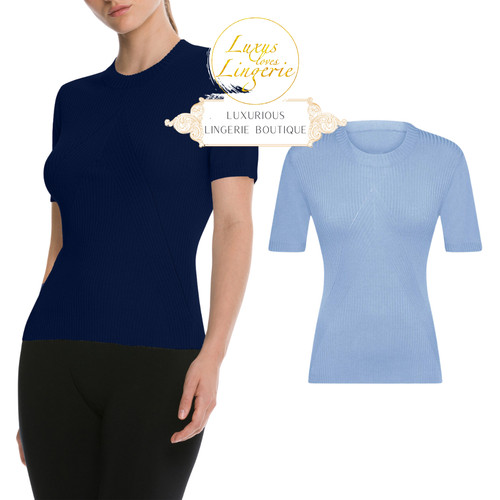 Cashmere top short sleeves - cashmere,