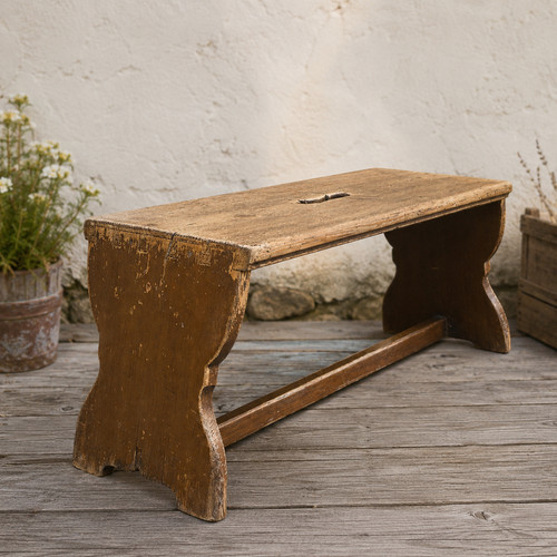 Antiker melkschemel jh - 19.,