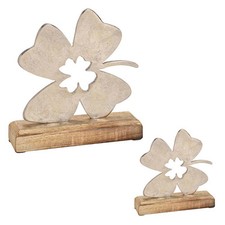 Deko Aufsteller Kleeblatt | vierblättriges Kleeblatt | Glücksklee Glücksbringer