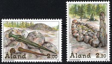 Aland - Bronzezeit Satz postfrisch 1999 Mi. 153-154