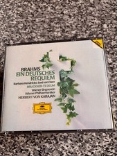 BRAHMS EIN DEUTSCHES REQUIEM BRUCKNER TE DEUM 2 CD KARAJAN DEUTSCHE GRAMMOPHON