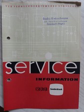 VEB Fernsehgerätewerke Stassfurt DDR Service Information RFT Sonderdruck 196?