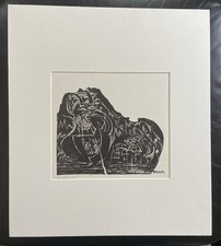 Holzschnitt - der Rhein -