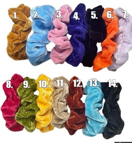 Scrunchie samt haargummi - scrunchie,