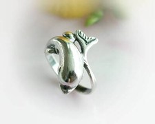 Delphin Ring Silber 925 Gr. 16,5 mm - 18 mm Delfin echt Sterlingsilber sr14