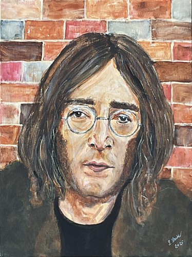 John lennon gemälde - john,
