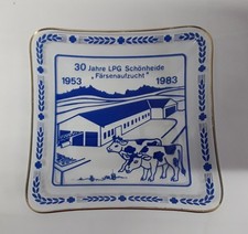 alte DDR Glas Andenken Schale