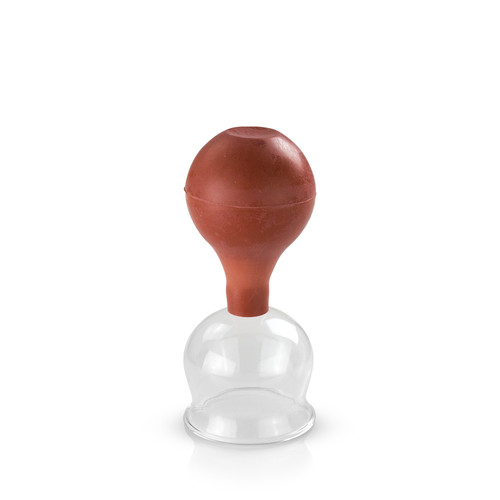 Schröpfglas mit saugball - mit,