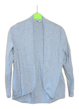 GINA LAURA offene Wickeljacke Cardigan Damen Strickjacke Gr. M  Grau