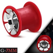 Edelstahl Ohr Piercing Flesh Tunnel G-7mm Expander Stretcher y-ina319