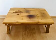 Laptoptisch, Betttablett, Holz beige braun, 54x22,5x34cm