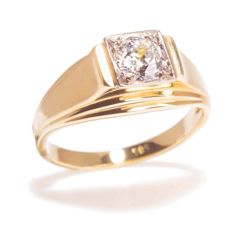 Solitär ring aus 585 gold - solitär,