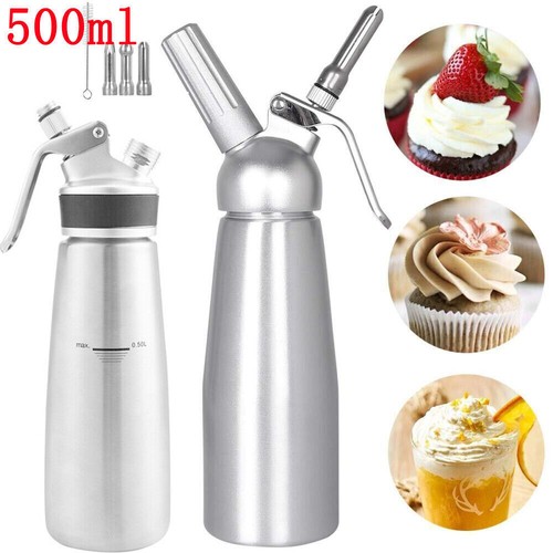 500ml aluminium sahnesyphon - aluminium,
