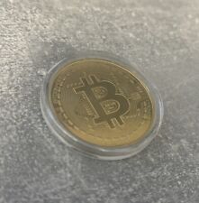 Schöne BTC Sammlermünze - 4 cm * 4 cm - in Kapsel - GOLDFARBEN - NEU