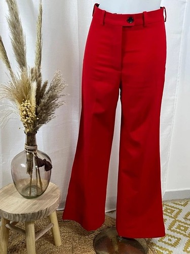 Zara hose rot high waist - hose,