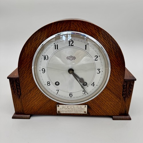 Vintage garrard eiche kaminuhr - garrard,