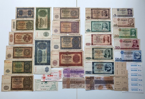 Ddr banknoten sammlung - ddr, banknoten-sammlung