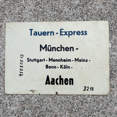 Metall zuglaufschild - metall,
