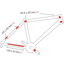 ZEFAL SKIN ARMOR S RAHMEN SCHUTZFOLIE FAHRRAD LACKSCHÜTZER AUFKLEBER TRANSPARENT