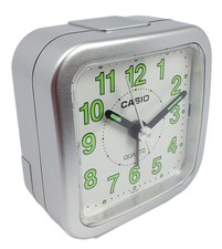 Casio > Wecker Analog silberfarben Tagesalarm Neo-Display > TQ-141-8EF