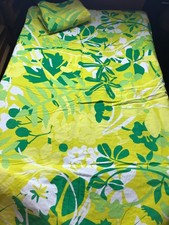 IKEA FLORAL STILE 70-er WENDEBETTWÄSCHE SET 2-Tlg 135 x 200 cm + 80 x 80 cm